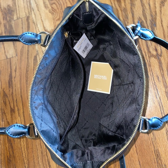 NWT Michael Kors large pebbled leather satchel bag & crossbody shoulder strap - Picture 5 of 6